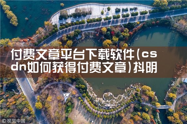 付费文章平台下载软件|抖阴