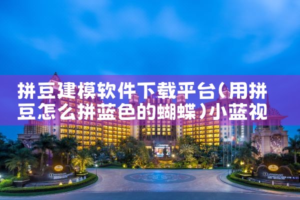 拼豆建模软件下载平台|小蓝视频