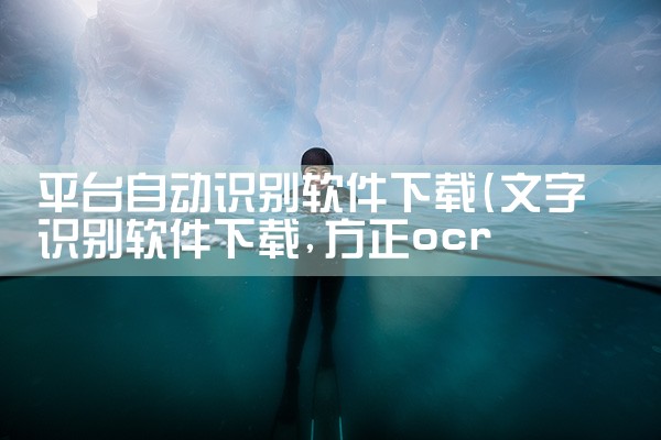 平台自动识别软件下载|小蓝视频